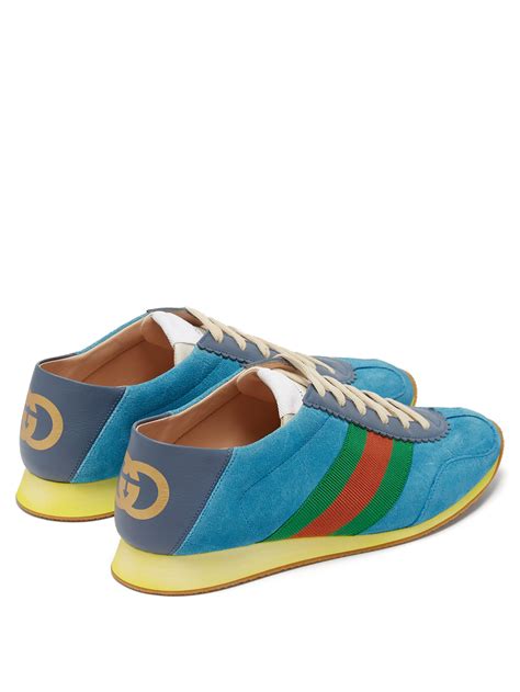 gucci blue shoe|blue gucci shoes suede.